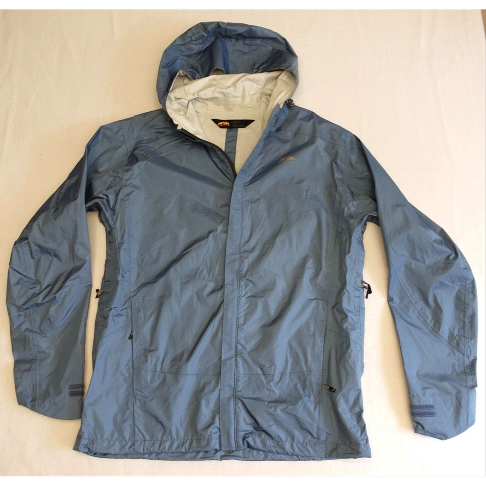 GoLite Jacket Womens L Blue Hooded Full Zip Windbreaker Lightweight